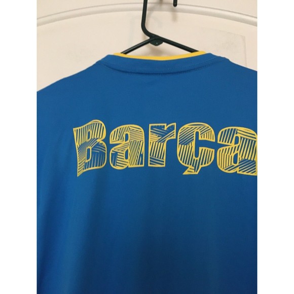 CB Barca Men's Graphic Print Short Sleeve Soccer Jersey Shirt Size Large - Picture 8 of 10